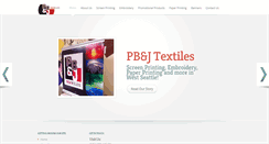 Desktop Screenshot of pbjtextiles.com