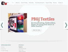 Tablet Screenshot of pbjtextiles.com